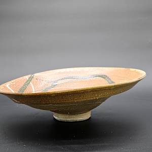 Life Vessels: Tempest Bowl Series - White Circle, Green Circle by JOHN H GOOD 