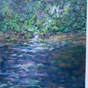 Lavender Moon Over Lake Lanier by Barbara Wentzell Jaquith, Image 1.