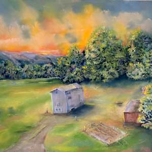 Sun Sets on the Tiny House by Barbara Wentzell Jaquith