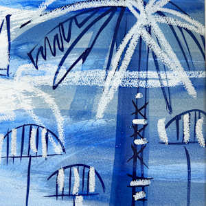 Blue Beach Series V by Shelley Wales 