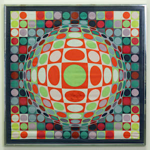 Geometric Design/Abstract Composition by Victor Vasarely