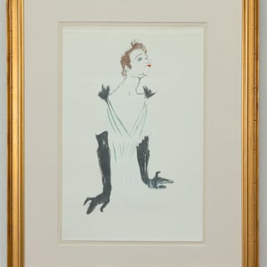 Yvette Guilbert, 1894 by Henri de Toulouse-Lautrec (after)