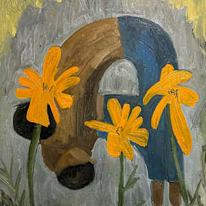 Two in the Cempasuchil by andrew alba