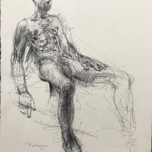 Sitting Man by Michael Newberry
