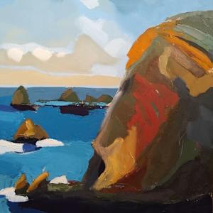 BENWEE HEAD WITH RED by Phyllis Bryce Ely