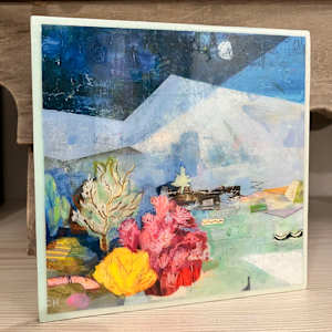 Moon Ridge Valley_Block 5x5x1.5" by Carolyn Holman, Image 3.