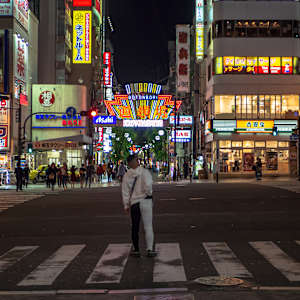 A Lucky Late Night in Osaka by Adrian Acu