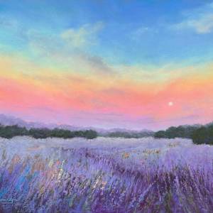 Lavender Moon Rise by Lynn Flemming