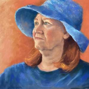 Janet in a Blue Hat by Grace Newcomer