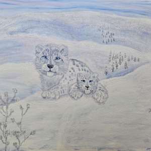 Sunset of the Snow Leopard by Joan Affenit