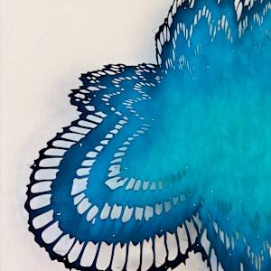 Double Plume (Blue) by Lizz Aston 