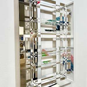 Optical Weave Mirror by Lizz Aston 