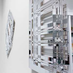 Optical Weave Mirror - Undulate by Lizz Aston 