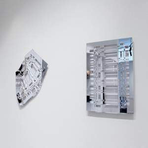 Optical Weave Mirror - Undulate by Lizz Aston 