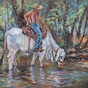 Clyde in the Creek by Kristy McNelly, Image 1.