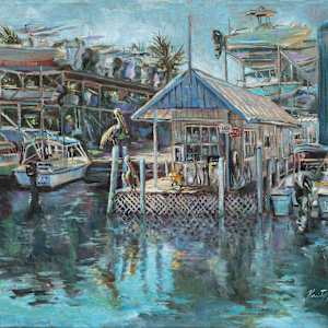 Perched at the Fuel Dock by Kristy McNelly, Image 1.
