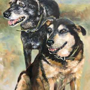 Ricki Dog & Macho by Kristy McNelly, Image 1.