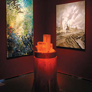 Sand Cast Foundry Patterns in Glass by Patterns of Meaning 