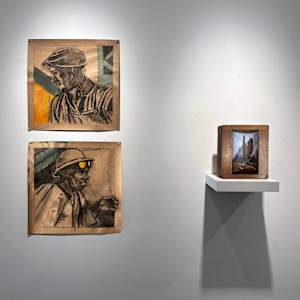 "Steel Worker" by Cory Bonnet by Patterns of Meaning  Image: Zynka Gallery grouping