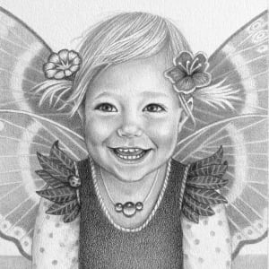 Happy Little Flower fairy by Susan Helen Strok