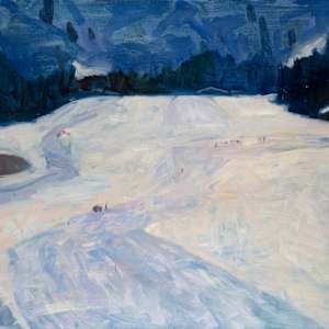 L'altiport, 100 cm x 81 cm by de Miollis