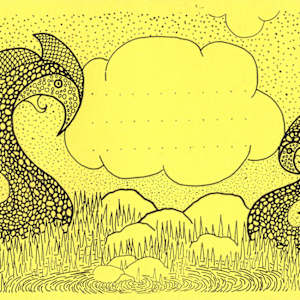 Fold and Mail Stationery by Amy Ione  Image: Measures 5.5x8.5 inches. Fold to mail.