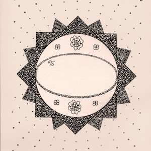 Fold and Mail Stationery by Amy Ione  Image: Measures 5.5x8.5 inches. Fold to mail.
