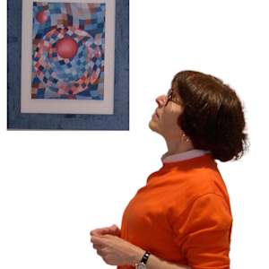Studio and Exhibition Images by Amy Ione  Image: 2003, Canvas Gallery exhibition, San Francisco. The painting is now lost.