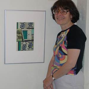 Studio and Exhibition Images by Amy Ione  Image: 2003, with Merit Award at the Sebastapol Art Center.