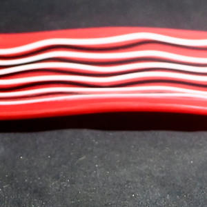 Red wave sushi plate by Susan Mason, Image 2.