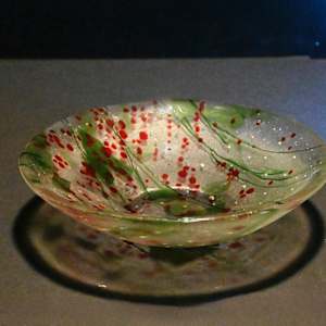 Fused Glass Artisan  Decorative Bowl by Susan Mason, Image 3.