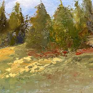 Happy Trees in the Meadow by Susan Diehl