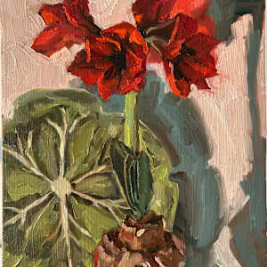 Amaryllis and Cabbage Plate by Beck McDowell, Image 5.