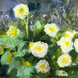 Yellow Dahlias by Flourish Fine Art Gallery & Studio
