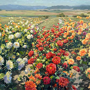 Hello Dahlias by Monte Perry