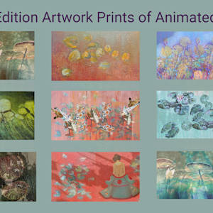 Waterscape no2 by Karin Moustakas  Image: Animated poetry limited edition Giclee prints available