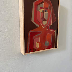 Hillary by Karin Moustakas  Image: Side profile -Box Framed in Beech Veneer
