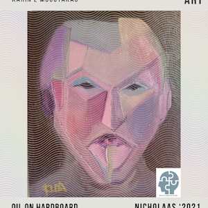 Nicholaas by Karin Moustakas  Image: Portrait of a friend, teacher of wonderful things, fact checker and slow decision maker - a wise owl.