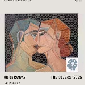 The Lovers by Karin Moustakas  Image: Depiction of intimacy.
