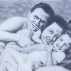 Astrid and Parents by Julia Kaulbach