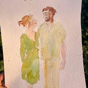 Livedrawing at a Wedding, Marriage by Julia Kaulbach