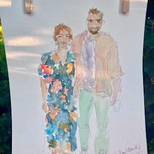 Livedrawing at a Wedding, Marriage by Julia Kaulbach 