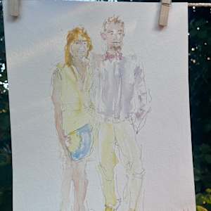 Livedrawing at a Wedding, Marriage by Julia Kaulbach 