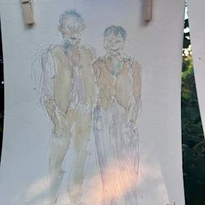 Livedrawing at a Wedding, Marriage by Julia Kaulbach 