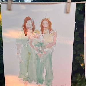 Livedrawing at a Wedding, Marriage by Julia Kaulbach 