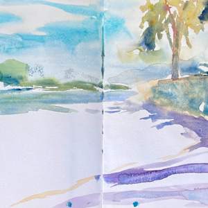 Canada Quebec Scetchbook by Julia Kaulbach 