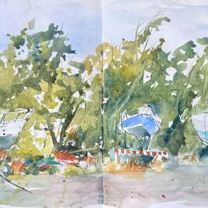 Canada Quebec Scetchbook by Julia Kaulbach 