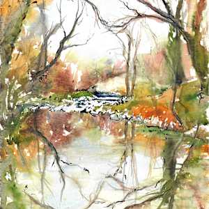 Le VIdourle près de Bagard by Julia Kaulbach