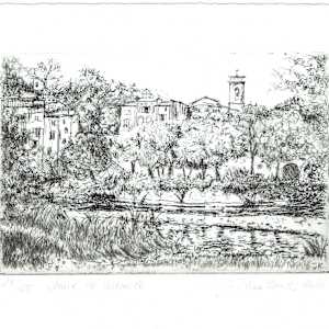 Sauve, le vidourle quer 1, black 1/25 by Julia Kaulbach