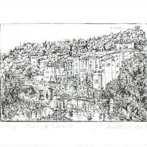 Sauve, le vidourle quer 2, black 1/25 by Julia Kaulbach